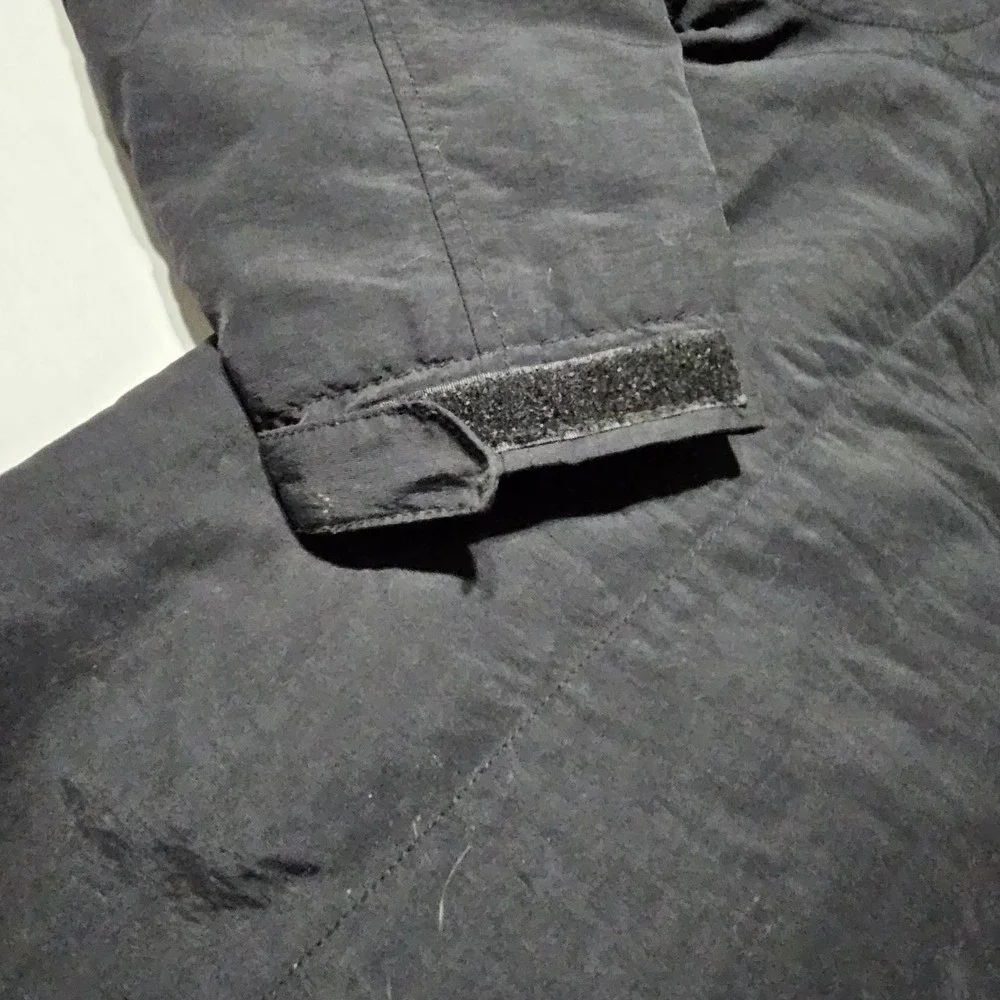 Eddie Bauer Nylon Work Jacket Sherpa Fleece Lined Rain & Wind Resistant Men's Lg